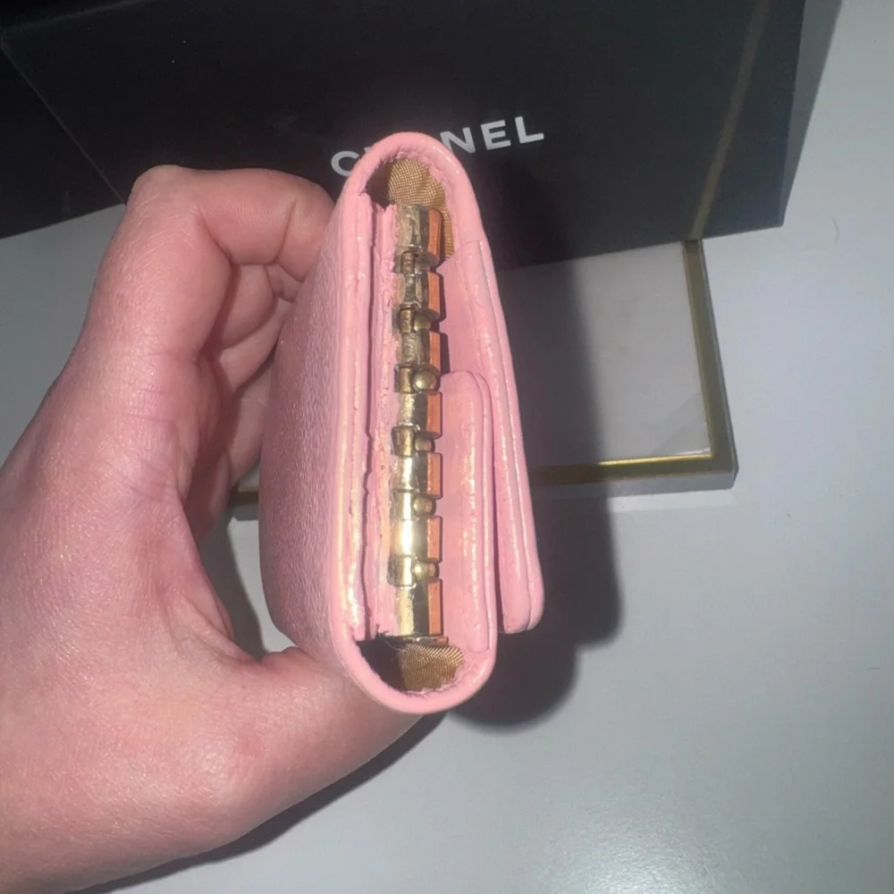 CHANEL Pink Key and Card Holder w/ Box, Dust Bag, and Bag. P - Picture 9 of 14